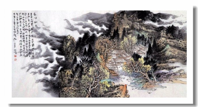 李向鸿山水画精品欣赏,李雁飞写意山水画