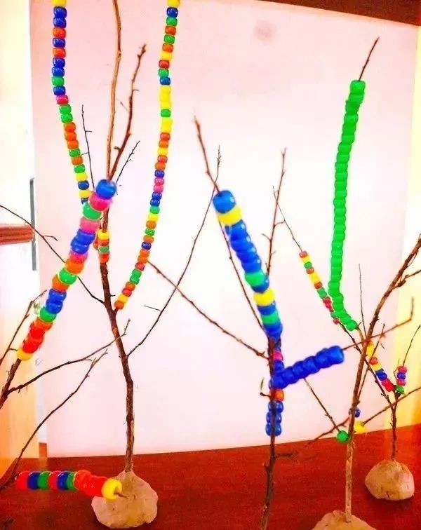 100种创意树枝,幼儿园手工装扮树枝