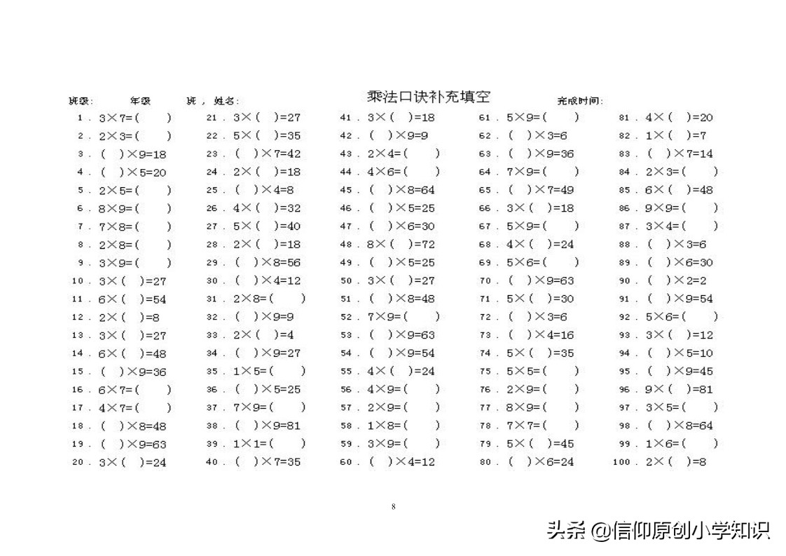 二年级数学下册用2-6乘法口诀求商,二年级乘法口诀思维导图简单画法