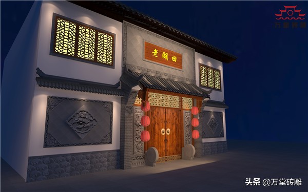 农村院子带门楼子装修风格大全,农村小院子装修影壁墙设计