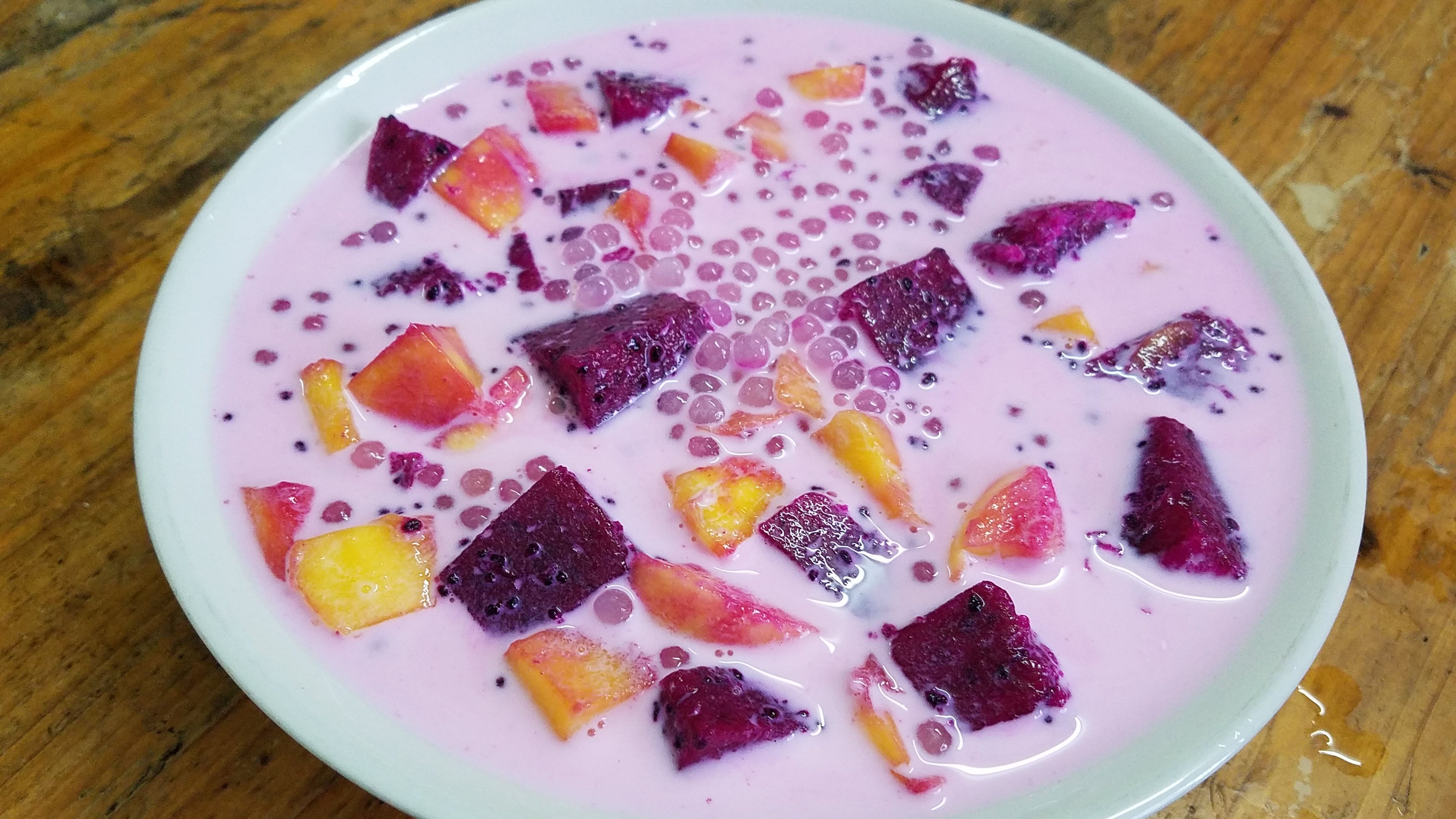 自制冰镇芒果西米露夏日清爽必备,木瓜西米露牛奶冷饮的做法