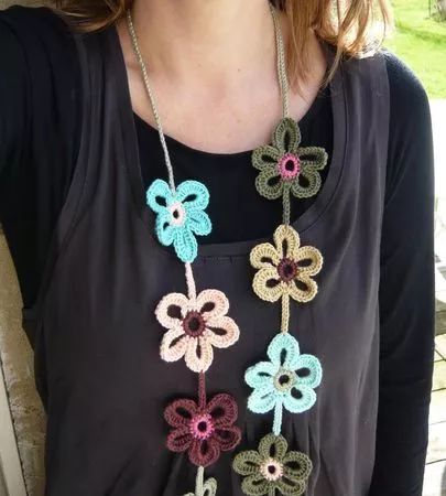 钩针耳环教程图解,钩针编织耳环图解