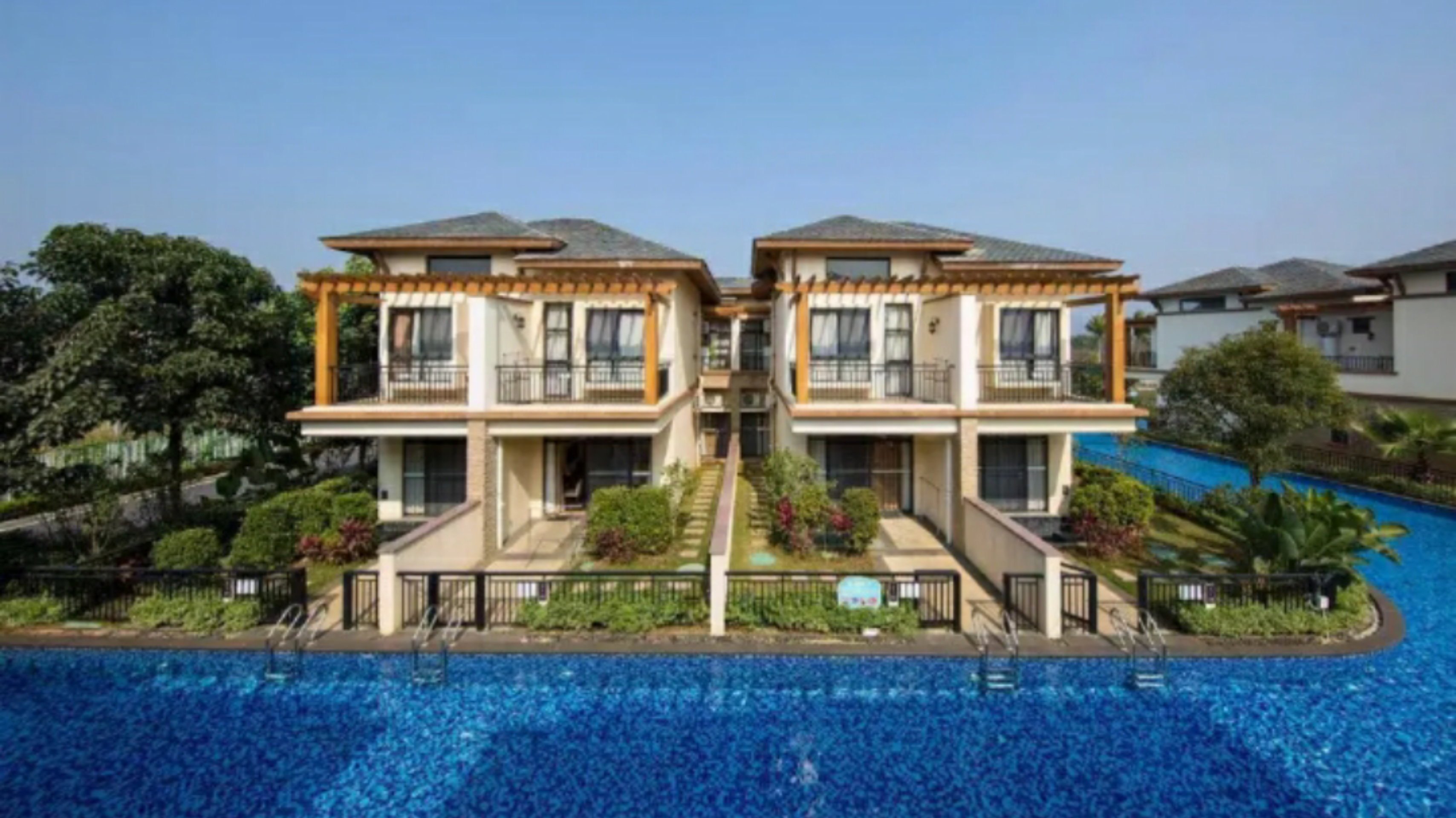 广东威尼斯水上度假村推荐,水上威尼斯一楼带花园