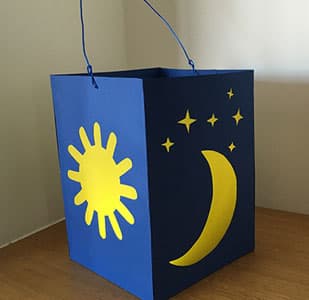 元宵节冰墩墩拿着小灯笼手工制作,能点灯的元宵节手工兔子小花灯