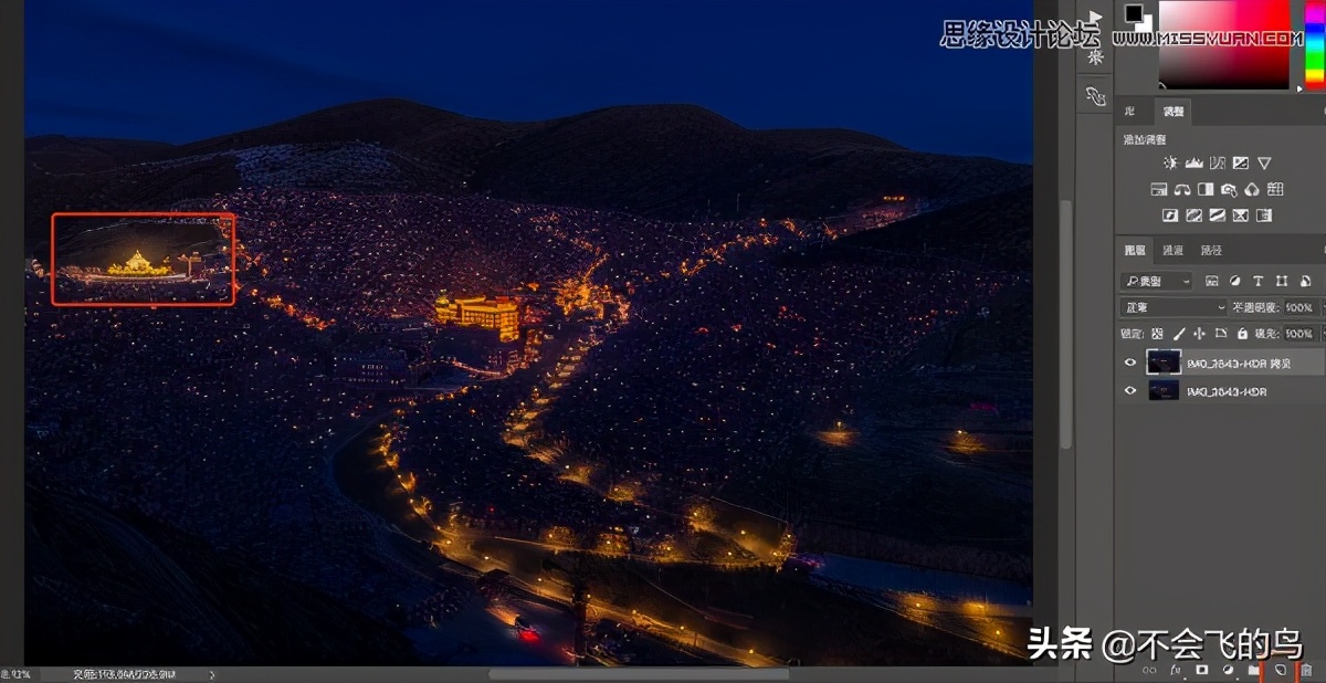 photoshop夜景效果图处理,photoshop夜景修图教程