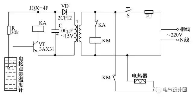 温控电路原理,温控开关工作原理