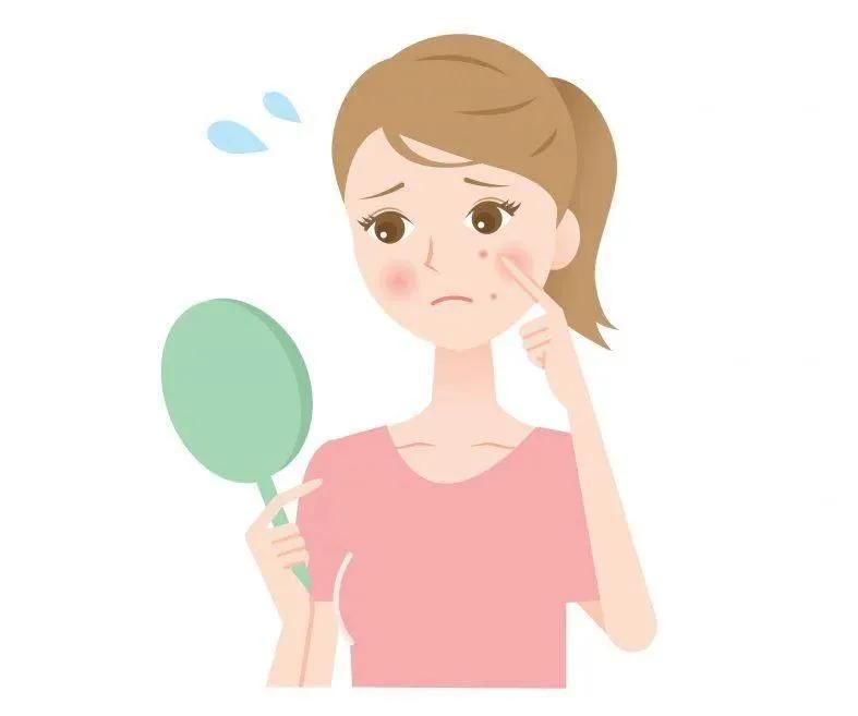 皮肤干燥暗沉长痘闭口,脸上的三角区老是长痘起干皮