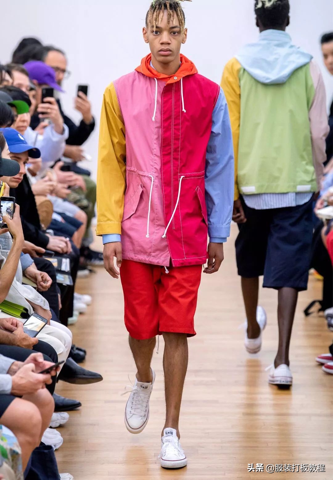 拼接设计潮流套装,拼接服装系列款式图大全