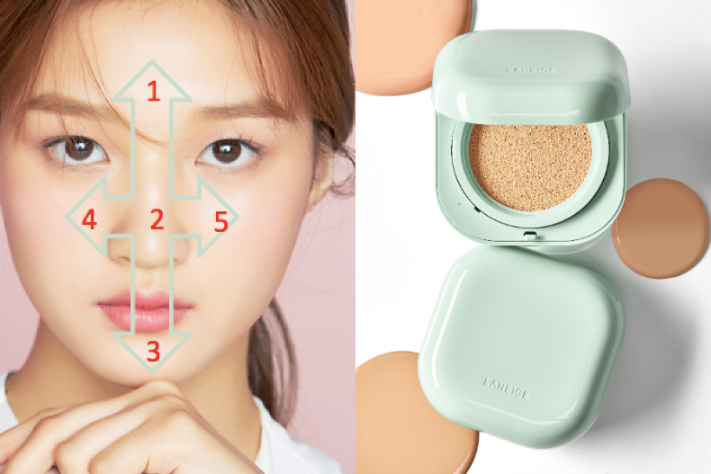 兰芝小方盒气垫,兰芝气垫粉色老款