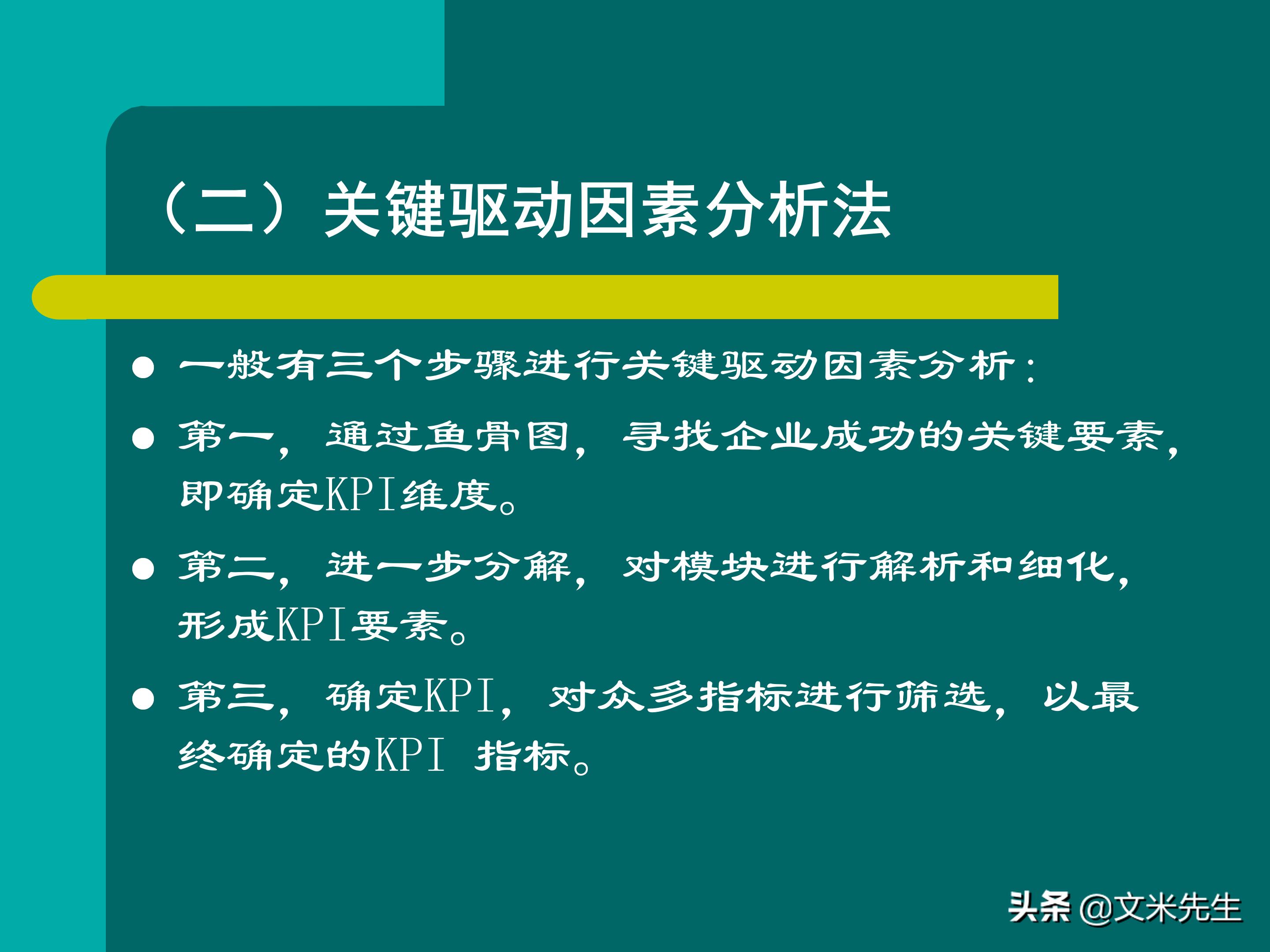 KPI体系建立的三种方式，57页关键绩效指标体系的建立与选择