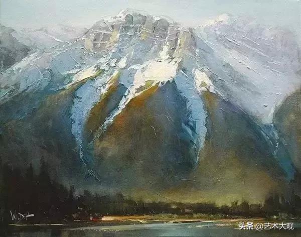 外国女画家油画风景作品清新,琳达油画作品欣赏