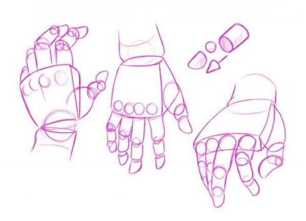 人物漫画手的画法,漫画人物手的100种画法