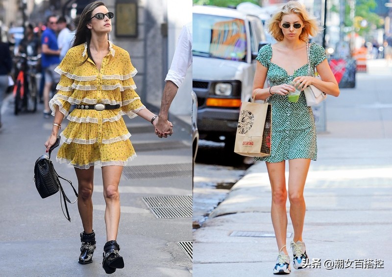 甜美淑女碎花连衣裙既大方又清新,通勤碎花连衣裙