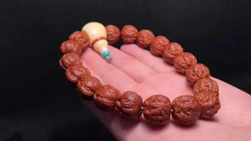 文玩手串核桃怎么上色快包浆快,文玩核桃小核桃