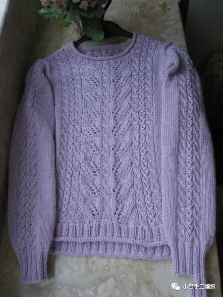 宽松针织套头毛衣图解,前短后长休闲毛衣外搭