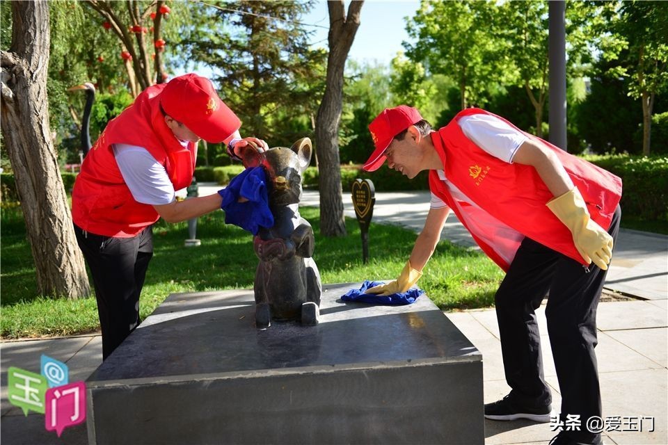 共建美丽家园文明实践活动照片,玉门市新时代文明实践队