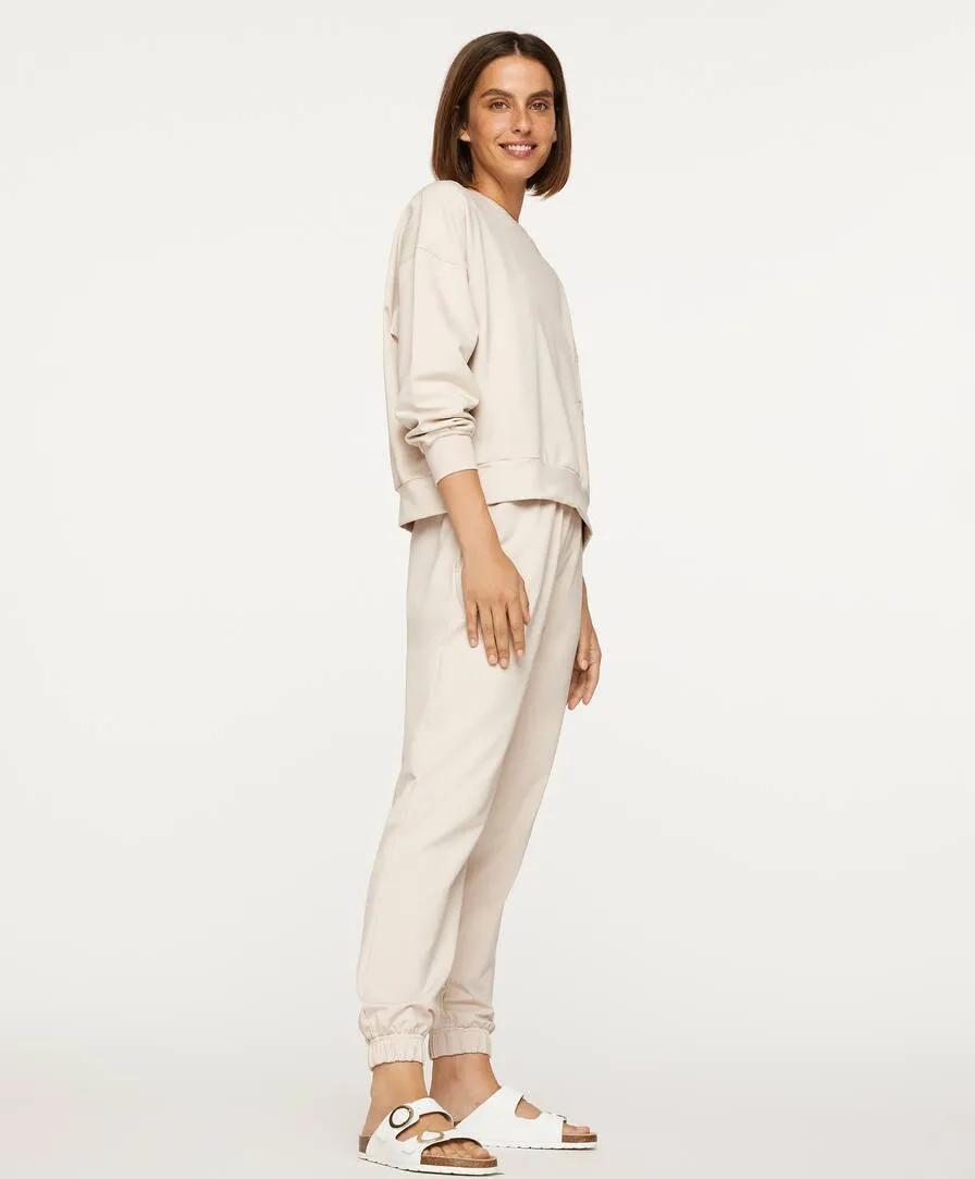 秋慢跑裤,侧条纹慢跑裤