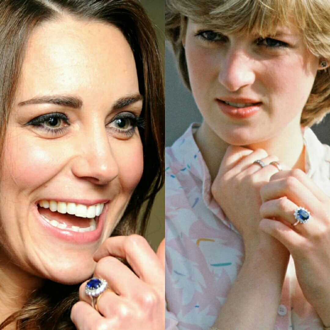 凯特与英女王戴同样的珠宝,凯特王妃戴的戒指图片