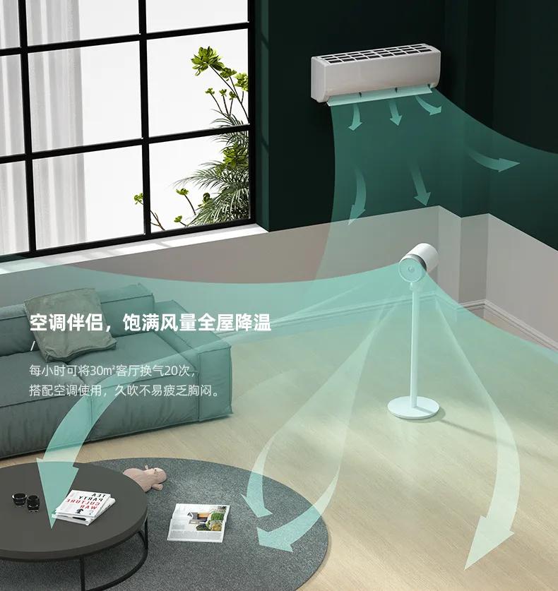 有个德国公司,把飞机引擎做成空气循环扇,全屋灌满自然风