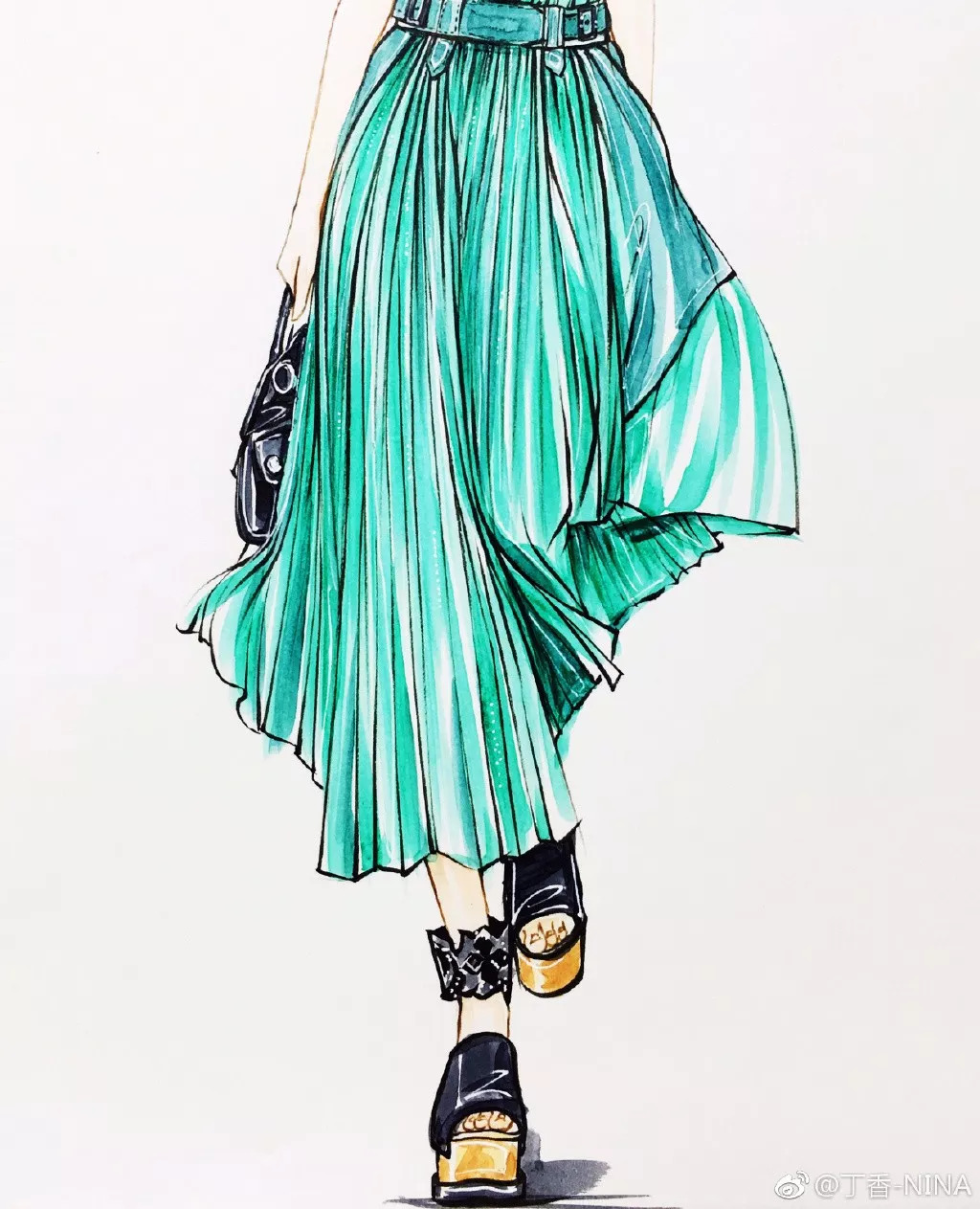 怎么用马克笔和彩铅画四大美人,马克笔与彩铅结合画法