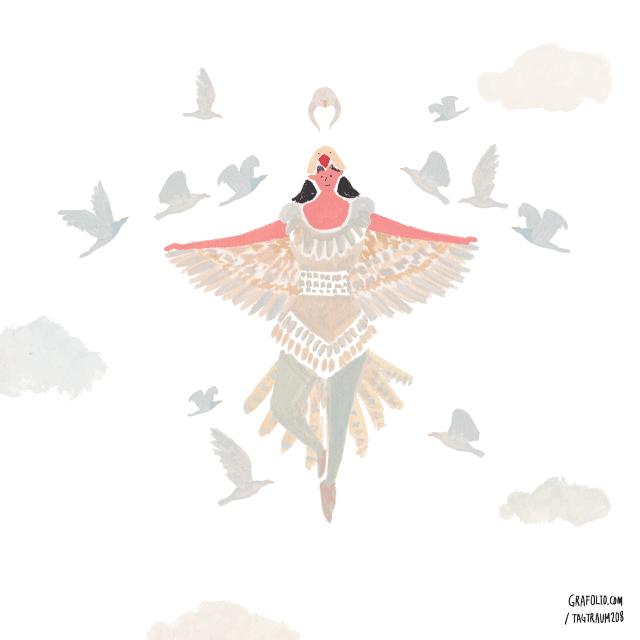 好看的动图系列,日本插画师ekuboon作品手绘