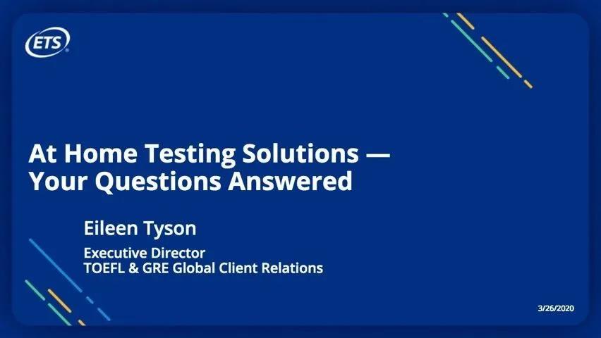 2021年托福考试安排表,托福考试官方ets发布新考试模式