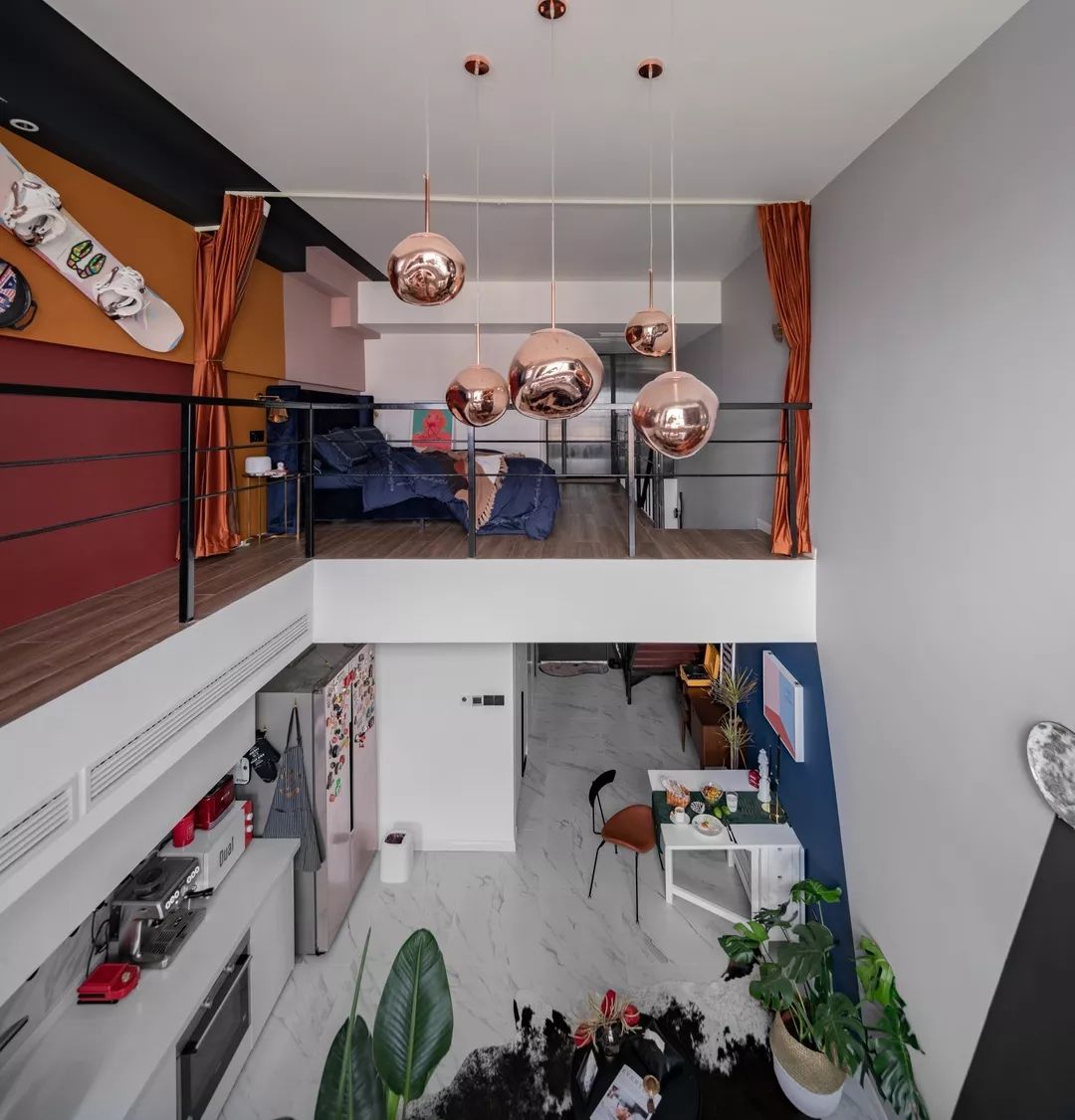 小户型客厅挑高如何利用空间,挑高空间商住两用