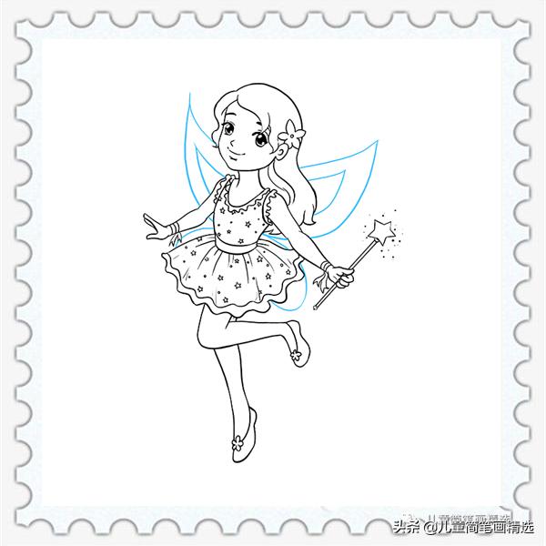 幼儿园小天使简笔画简单又漂亮,儿童天使简笔画怎么画
