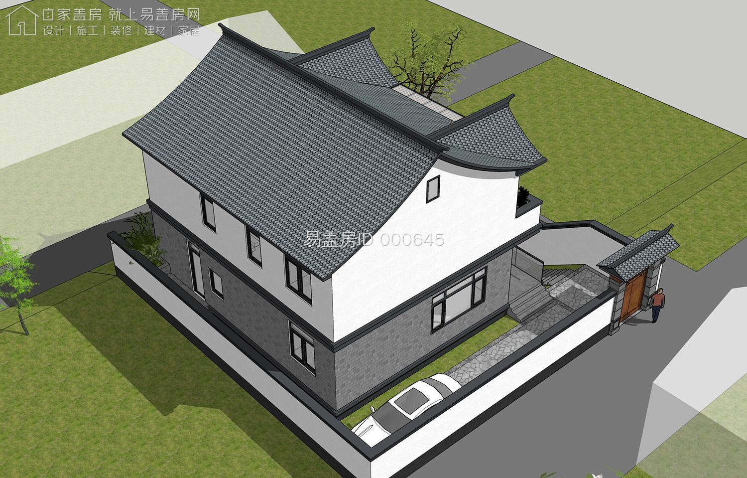 宅基地西高东低,坐西朝东宅基地设计图