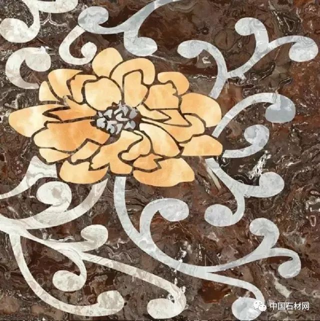 卫生间花洒水刀拼花效果图,高清水刀拼花图片