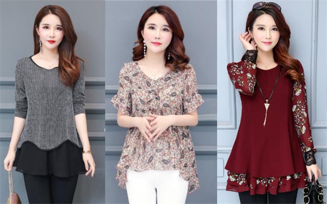 微胖女装显瘦大码遮肚子上衣,微胖内搭显瘦上衣