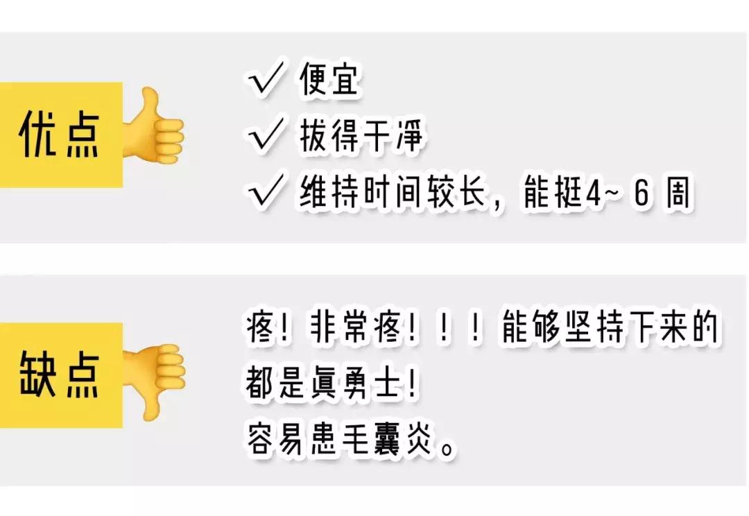 8种脱毛方法了解一下,5种最靠谱的脱毛方法