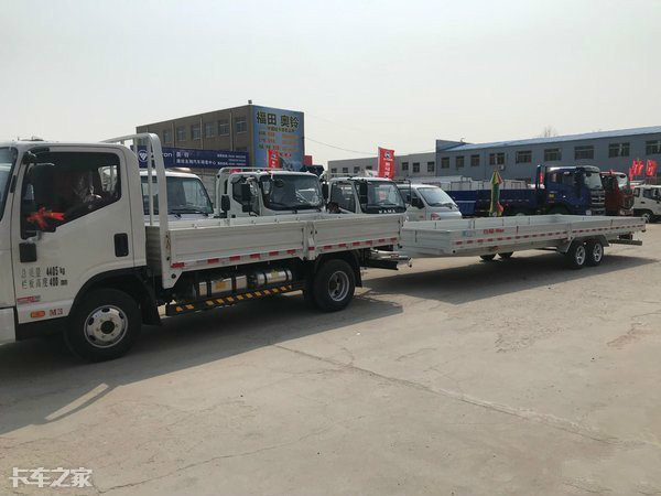 蓝牌轻卡挂车,蓝牌轻卡拖挂中置轴挂车