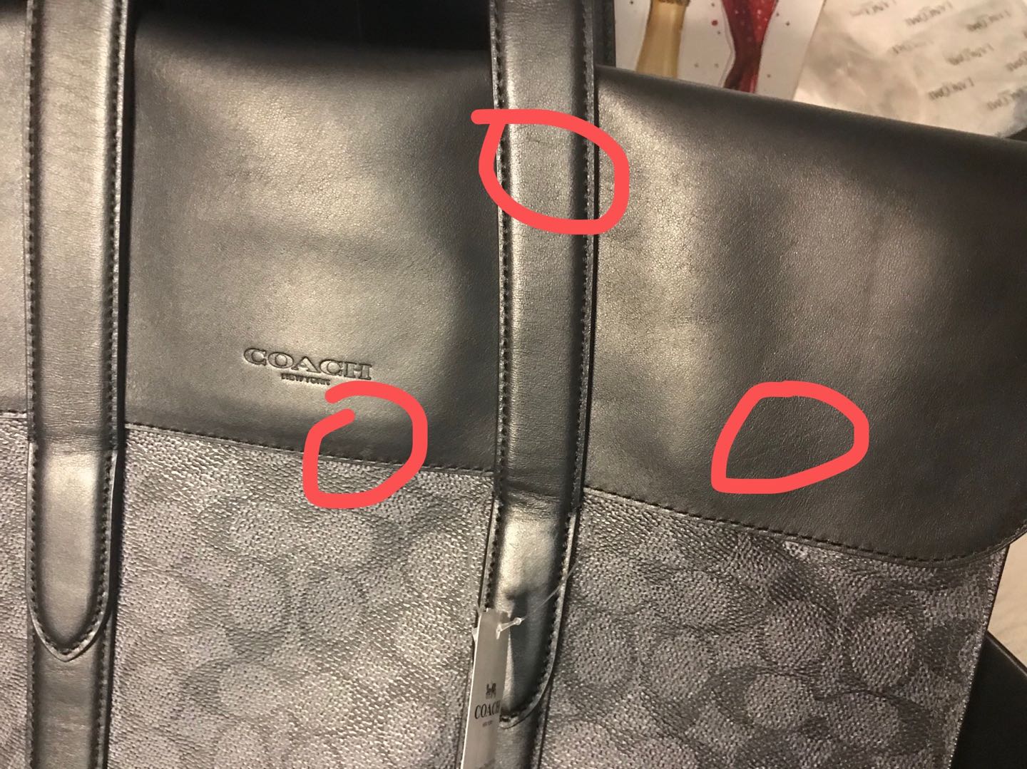 COACH皮质包,coach真皮男士包包