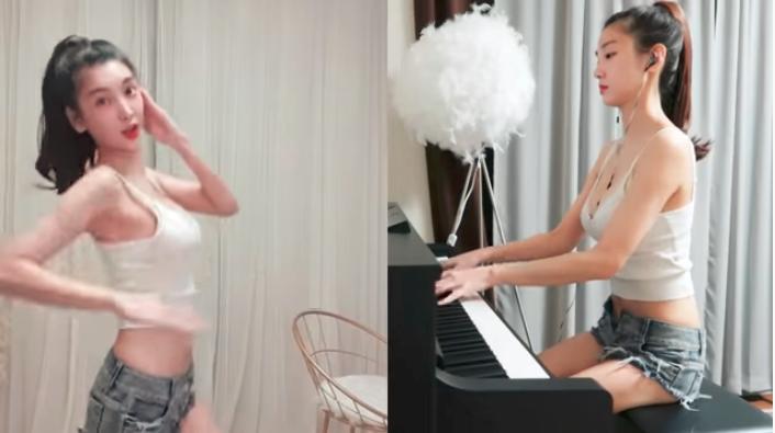 油管超13万粉丝追踪，韩国钢琴美女颜值颇高，穿搭也非常吸引人！