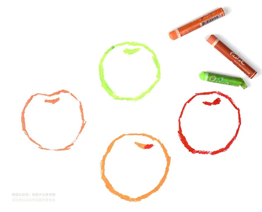铅笔立体画儿童画苹果,颜料画苹果简单教程儿童画