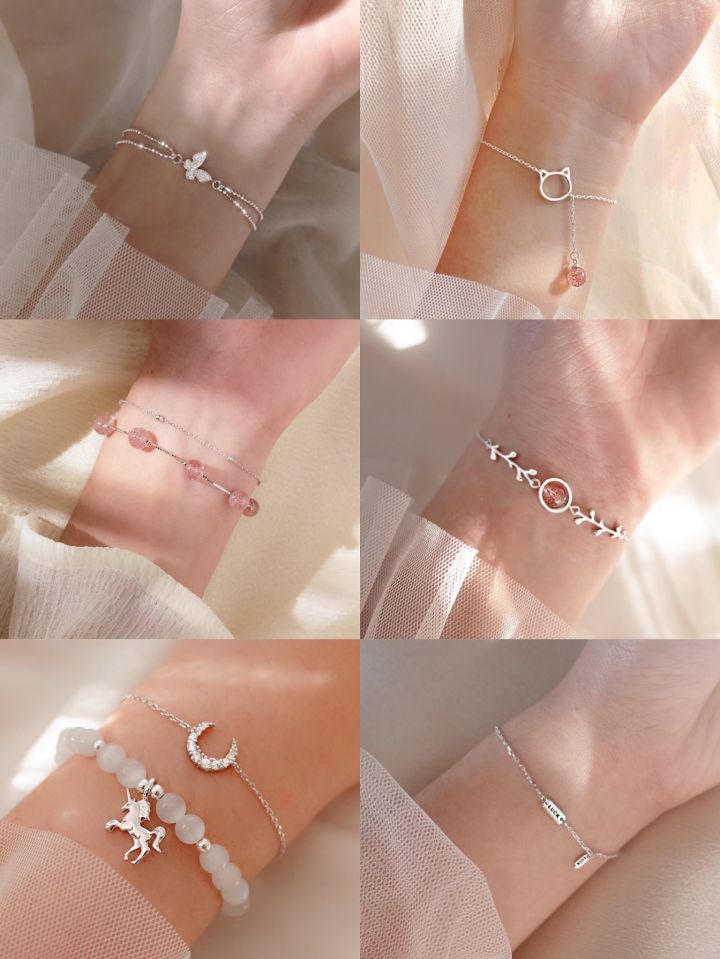 18精品圆珠手链,小众饰品店铺耳环