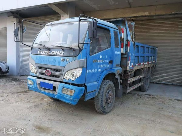 蓝牌福田国六自卸车最新款,福田3.8米二手自卸车蓝牌