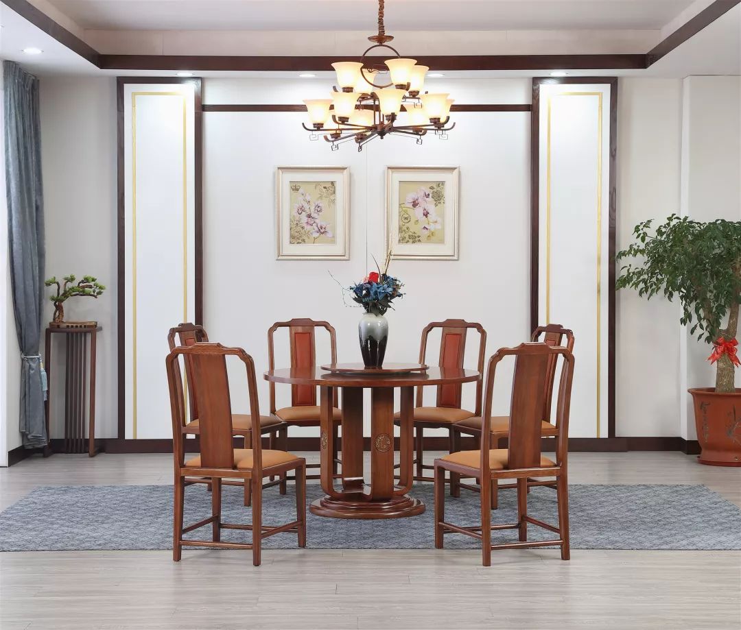 海棠木实木家具系列,海棠木新中式