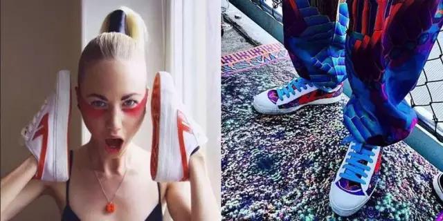 杨幂同款魔术贴小白鞋,杨幂同款小白鞋红白蓝