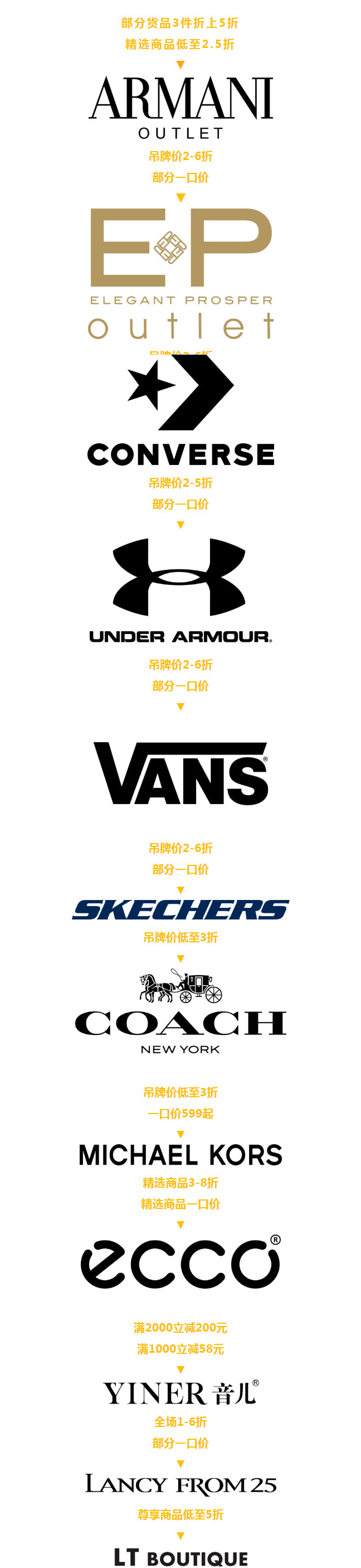 奥莱大牌特惠低至1折起,咸阳王府井奥莱打折攻略