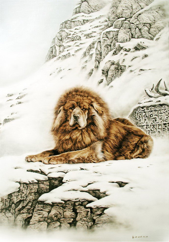 田玉田烙画动物作品欣赏,田玉田烙画多少钱