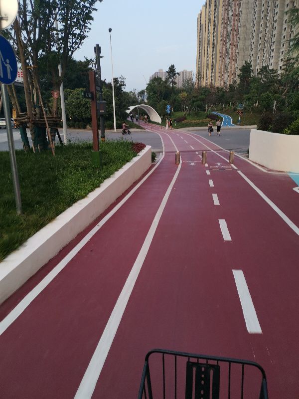 西安自行车专用道起点和终点,西安市首条自行车专用通勤道建设