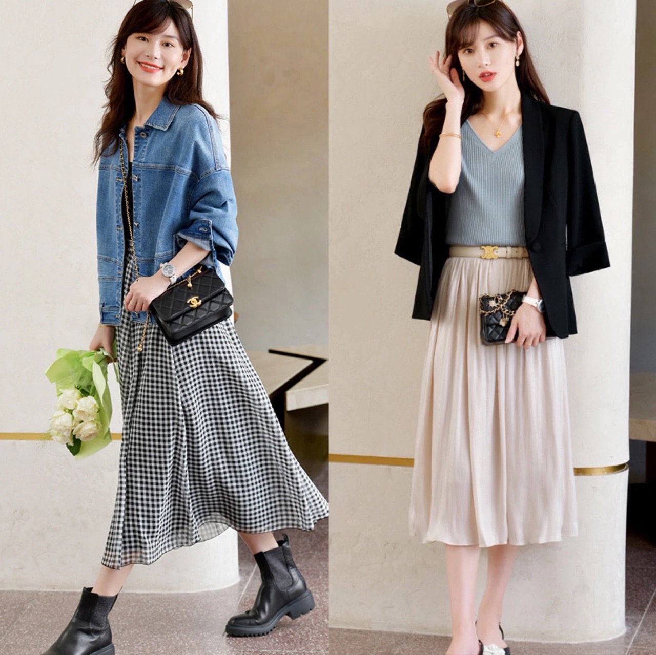 教你初秋穿搭小秘诀瞬间提升气质,初秋日常穿搭让你一周不重样