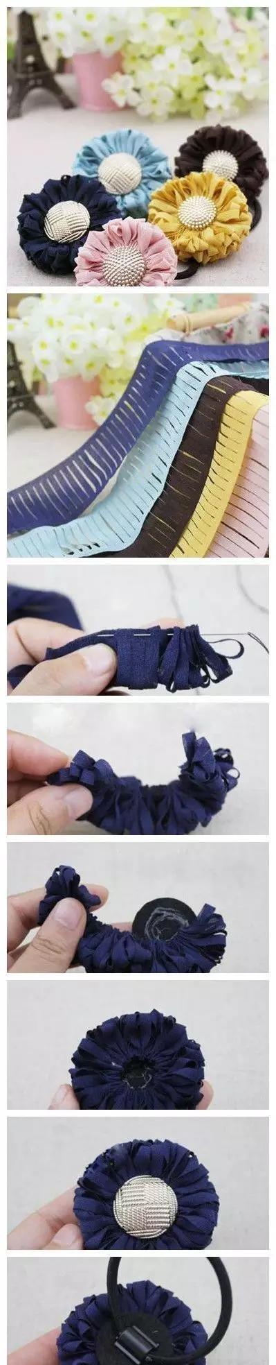 又简单又漂亮的手工发卡,小时候发卡怎么折