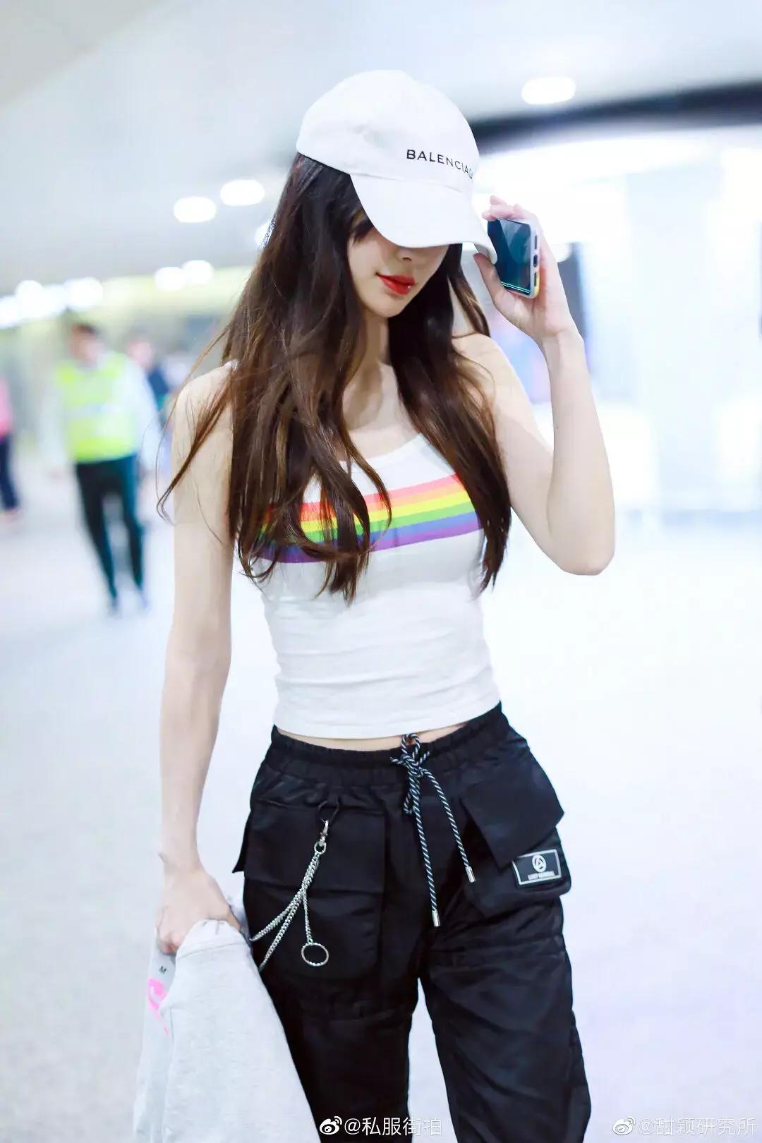 章若楠的生图正脸,章若楠素颜机场