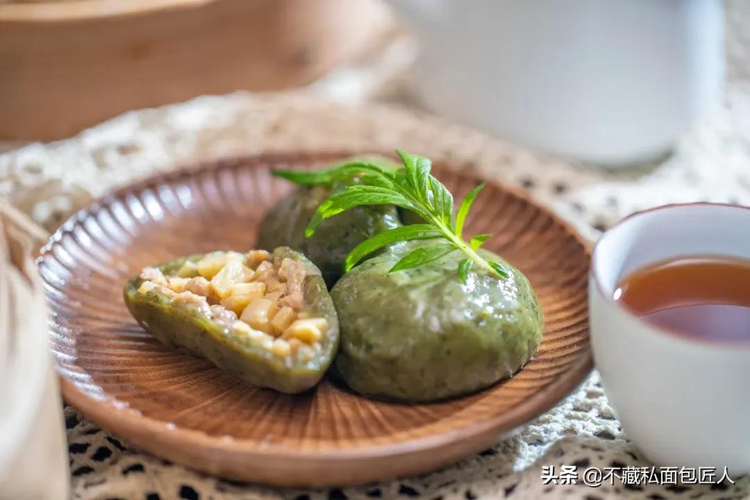 冷藏2天不变硬,柔软到拉丝的绿宝石青团外皮怎么做?