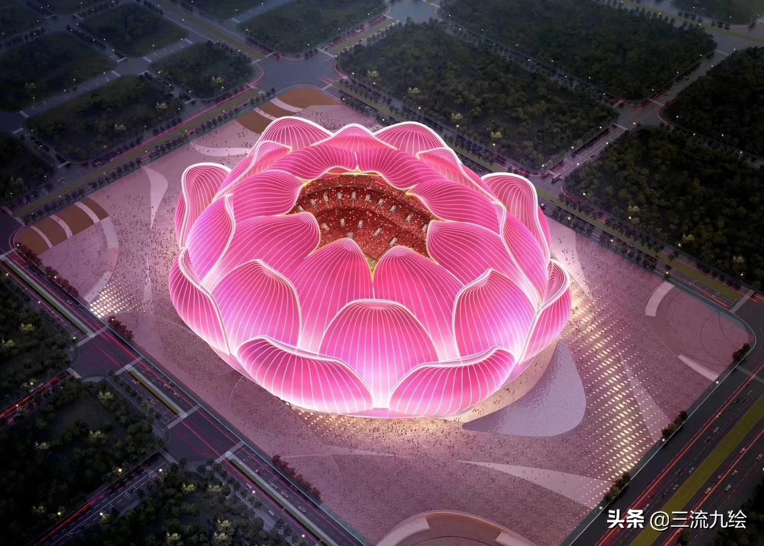 球迷朝圣地,恒大10万人新足球场效果图
