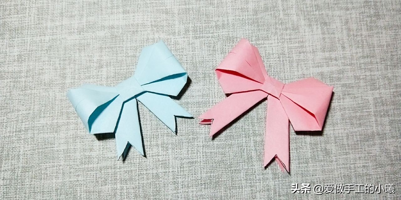 蝴蝶结折纸怎样贴在贺卡上好看,折纸简单又漂亮的蝴蝶结收纳盒