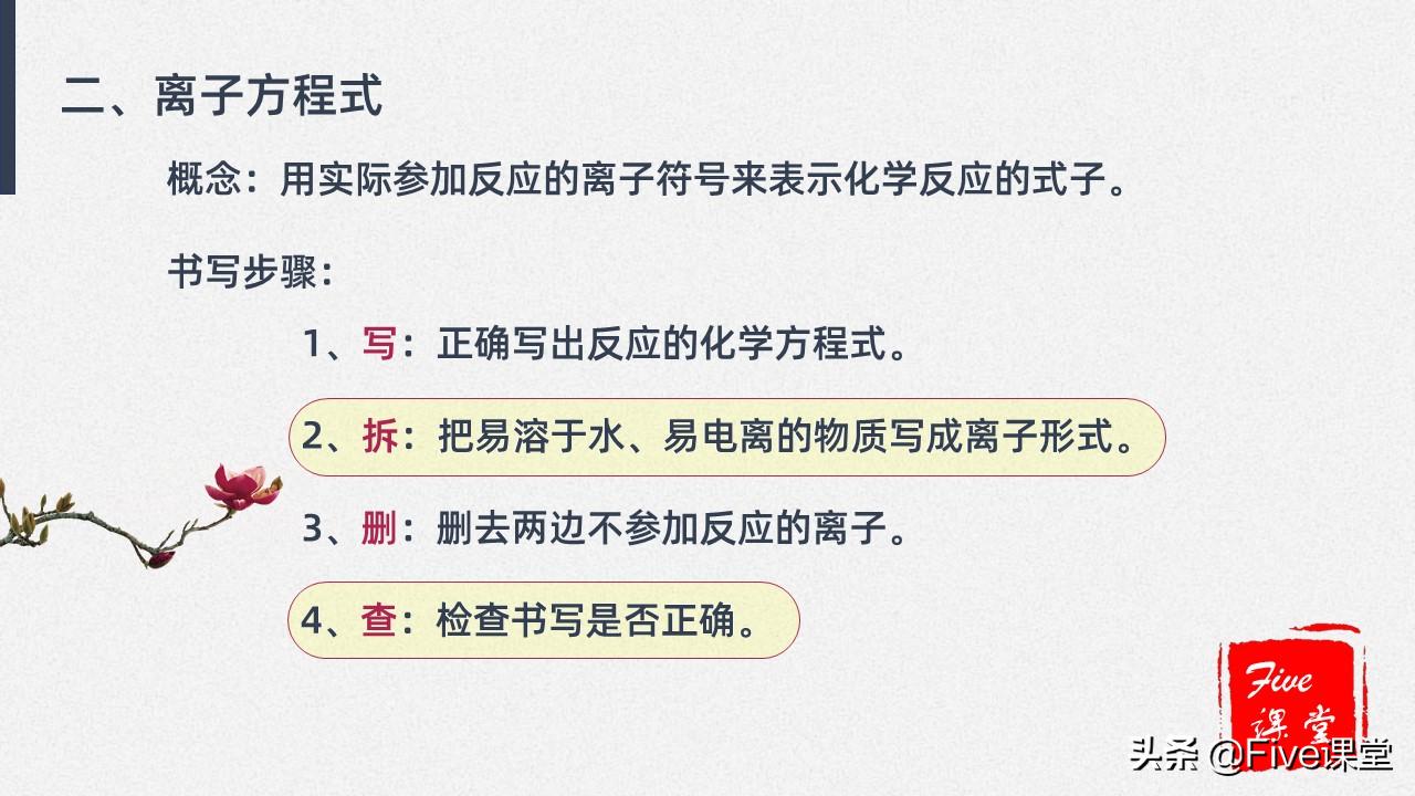 高中化学易错点之离子方程式,高中化学必记离子反应